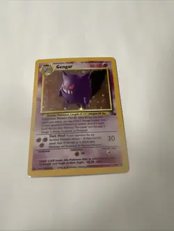 Pokemon TCG Gengar Fossil Holo Card 5/62 Unlimited Rare Vintage 1999 HP - Image 1
