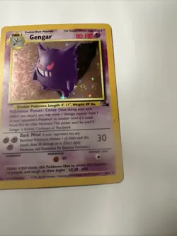 Pokemon TCG Gengar Fossil Holo Card 5/62 Unlimited Rare Vintage 1999 HP - Image 5