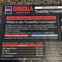 Godzilla Card Game Godzilla vs Godzilla Booster Box with 12 packs first edition - Image 3