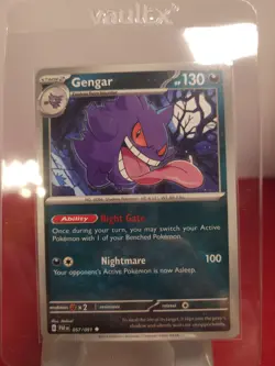 Gengar Paldean Fates 57/91 Uncommon NM EN Pokemon TCG Card Free Ship Ghost. - Image 1