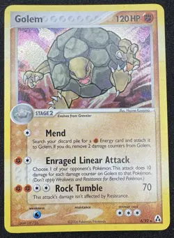 Golem 6/92 EX Legend Maker Holo Rare 2006 Pokemon Card LP/MP - Image 1