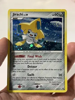 Jirachi 7/111 Rising Rivals Holo Rare Basic 60HP Pokemon TCG Card 2009 - Image 1