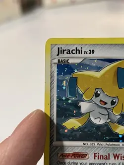 Jirachi 7/111 Rising Rivals Holo Rare Basic 60HP Pokemon TCG Card 2009 - Image 2