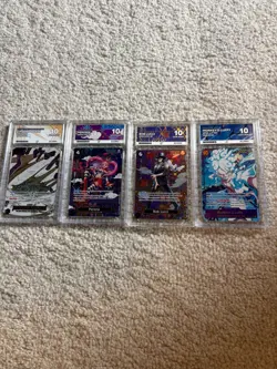 Graded one piece cards in perfect condition - Image 1