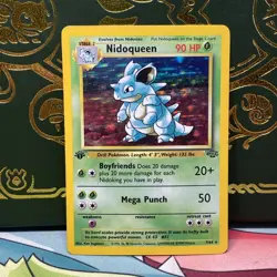 Nidoqueen - 7/64 - Pokemon Jungle 1st Edition Holo Rare Card WOTC LP - Image 1