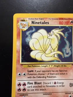 Pokemon TCG Base Set 2 Ninetales Holo Rare Card 13/130 Lightly Played - Image 2