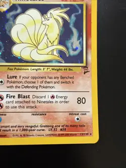 Pokemon TCG Base Set 2 Ninetales Holo Rare Card 13/130 Lightly Played - Image 4