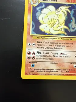 Pokemon TCG Base Set 2 Ninetales Holo Rare Card 13/130 Lightly Played - Image 5