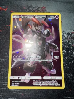 Pokemon TCG Armored Mewtwo Holo Rare Black Star Promo Card SM228 - Image 1