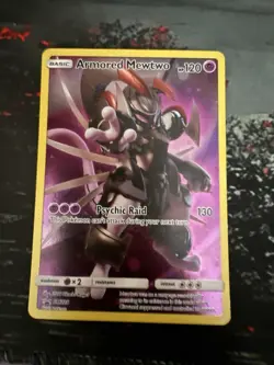 Pokemon TCG Armored Mewtwo Holo Rare Black Star Promo Card SM228 - Image 2