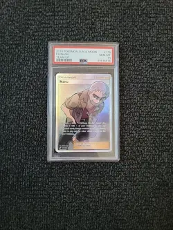Pokemon Team Up Set Full Art Holo Nanu Trainer Card 179/181 - PSA 10! PK2314 - Image 1