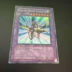 Konami Yu-Gi-Oh! Gaia the Dragon Champion Secret Rare Holo LOB-125 Unlimited - Image 5