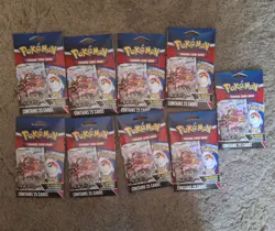Lot Of 9 Pokemon 25 Card Packs 1 Foil Guaranteed! Look for Ultra Rares! - Image 1