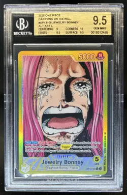 2025 One Piece Jewelry Bonney Leader Alt Art #OP13-100 BGS 9.5 - Image 1