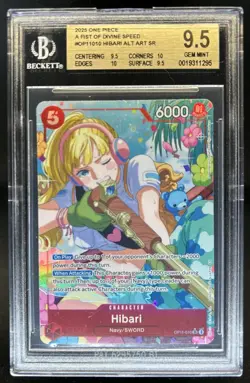 2025 One Piece Hibari Super Rare Alternative Art #OP11-010 BGS 9.5 - Image 1