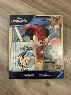 New Disney Lorcana: Fabled Collection Starter Set Glimmer Foil Promo Booster - Image 1