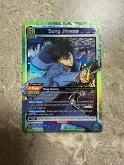 Union Arena: SOLO LEVELING Sung Jinwoo UE17BT/SLG-1-049 Super Rare SR NM (049) - Image 1