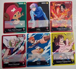 One Piece TCG Common Leaders of 6 Leader Cards English One Piece Lot - Image 1