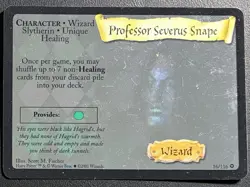 Harry Potter Holo Card Lot Harry Potter & Snape Rare Wizards TCG 2001 - Image 4