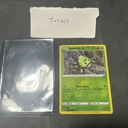 Pokemon Go Spinarak Peelable Ditto Card 006/078 Common Reverse Holo NM - Image 1