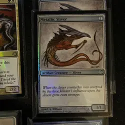 Foil old Sliver Collection Magic the Gathering Near Mint Lot 7 cards Foil - Image 4