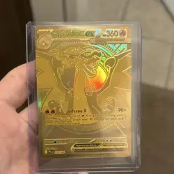 Mega Charizard X EX Gold Full Art 130/094 (Brand New Card) Send Offers - Image 1