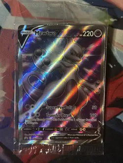 Pokemon TCG Cards Mewtwo V SWSH229 Full Art Black Star Promo Holo SEALED - Image 1