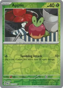Applin 17/167 Reverse Holo | Twilight Masquerade | Pokemon Card - Image 1