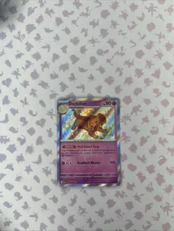 Pokemon TCG Shiny Dachsbun Holo Rare Card 161/091 Paldean Fates - Image 1