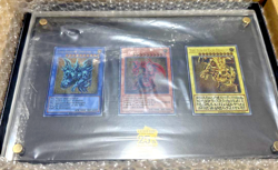 YuGiOh TCG 25th Anniversary Stainless Steel Egyptian God Cards Commemorative JPN - Image 1