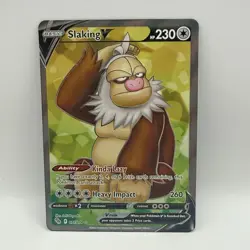 Slaking V 077/078 Pokemon Go NM Full Art Ultra Rare Pokemon Card - Image 2
