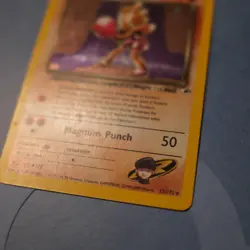 Pokemon Rocket's Hitmonchan Gym Heroes Holo Rare Card 11/132 60 HP - Image 3