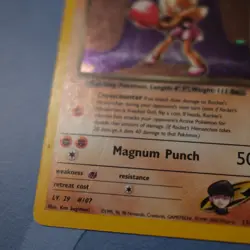 Pokemon Rocket's Hitmonchan Gym Heroes Holo Rare Card 11/132 60 HP - Image 4