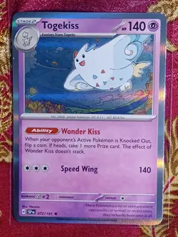 Hologram Foil Rare Togekiss 072/191 Surging Sparks Pokemon Card - Image 1