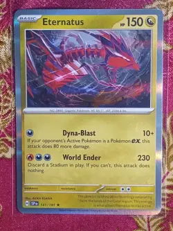 Hologram Foil Rare Eternatus 141/191 Surging Sparks Pokemon Card - Image 1