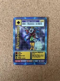 Piedmon Holographic Bo-42 First Edition Digimon Trading Card, Rare Bandai - Image 1