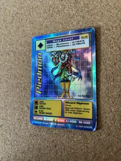 Piedmon Holographic Bo-42 First Edition Digimon Trading Card, Rare Bandai - Image 2