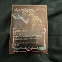 Craterhoof Behemoth (Showcase) Tarkir: Dragonstorm Foil - Image 1