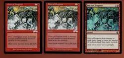 3x Price of Progress Uncommon Ex/LP Exodus 1 FTV Foil Magic the Gathering MTG - Image 1