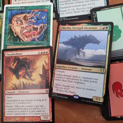 Custom Commander MTG Deck Magic = Red Green **ELVES ELF** Tribal Power Matters - Image 1