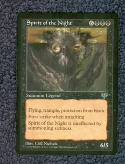 SPIRIT OF THE NIGHT Mirage Magic the Gathering Moderate play - Image 1