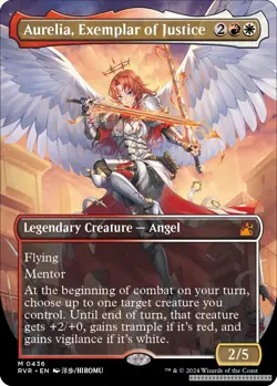 Aurelia, Exemplar of Justice (Anime Borderless) [RVR - 436] - NM [Normal] TCG... - Image 1