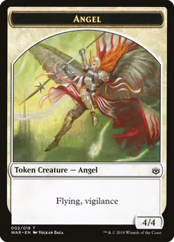 MTG Angel ** War of the Spark Tokens ** English (NM) - Image 1