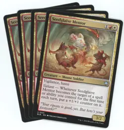 x4 Seedglaive Mentor - 0231 - Bloomburrow MTG (BLB) - U - Regular - Image 1