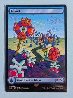 MTG Island 1940 Secret Lair Drop Series SLD Spongebob Land - Image 1