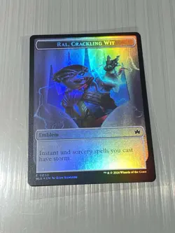 EMBLEM FOIL - Ral, Crackling Wit / Bushy Bodyguard Token [Bloomburrow] MTG - Image 1