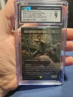 MTG Joel, Resolute Survivor Secret Lair Foil The Last Of Us Part 1 CGC Graded 9 - Image 1