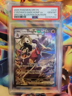 Pokemon Cynthia's Garchomp ex Destined Rivals #232 Graded Card PSA 10 - Image 1