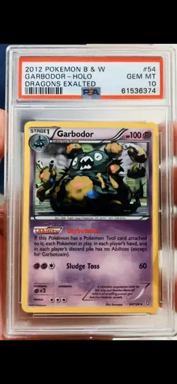2012 Pokemon Dragons Exalted Garbodor #54 Holo - PSA 10 GEM MINT - Image 1