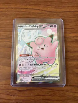 Pokemon Lillie's Clefairy ex 173/159 Sv09: Journey Together Ultra Rare - Image 1